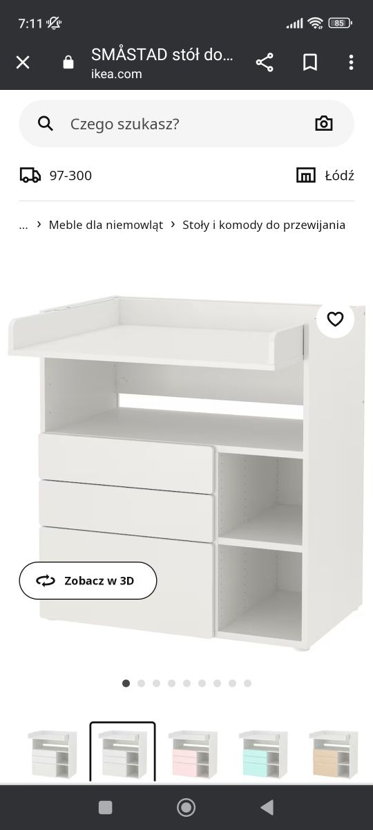 Przewijak biurko  SMASTAD IKEA