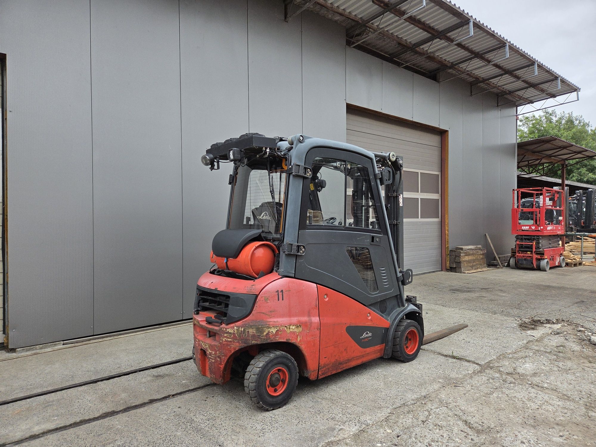 Wózek widlowy Linde H20T-01  Rok 2016, Triplex 4.62 m, Kabina, Przesuw