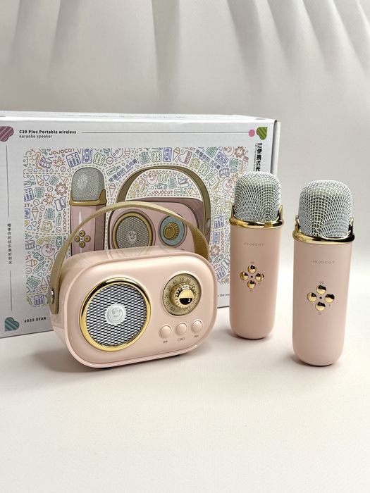 Дитяче Міні-караоке з bluetooth колонкою та 2 мікрофона