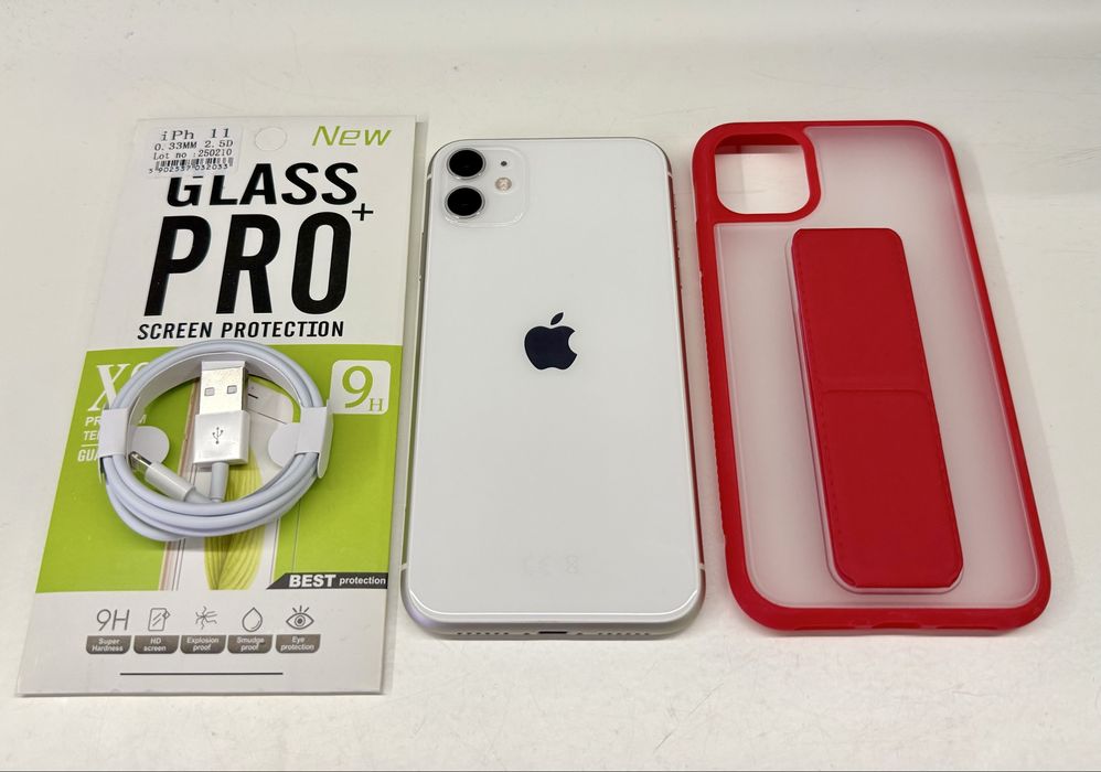 Iphone 11 White 64GB w stanie idealnym, bateria 100% oryginalna