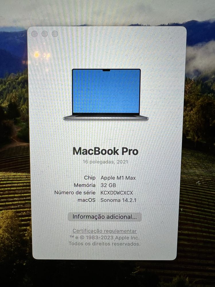 MacBook Pro 16 M1 Max 32GB 1TB (English keyboard)