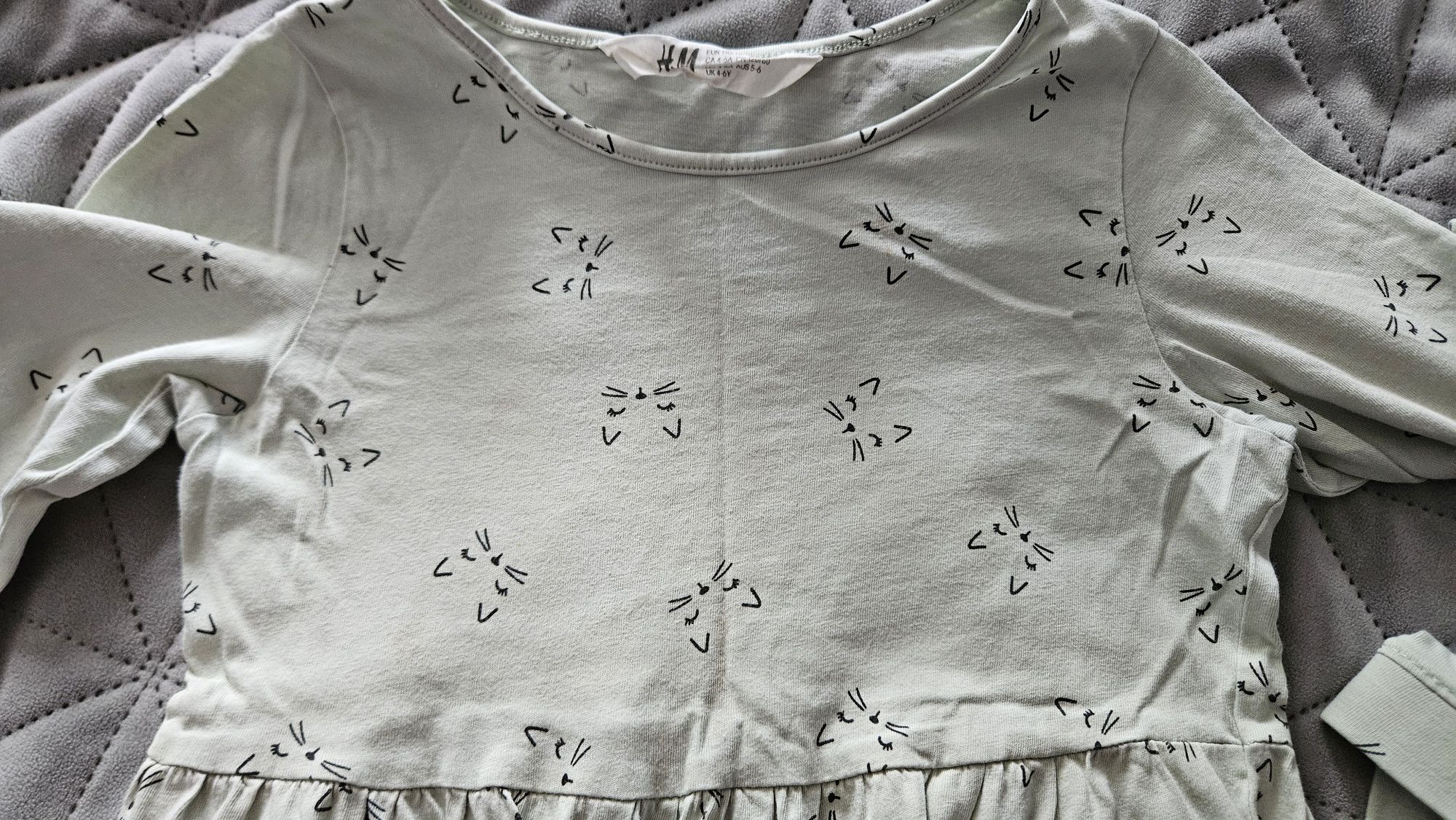 Zestaw sukienka + legginsy H&M rozmiar 110/116