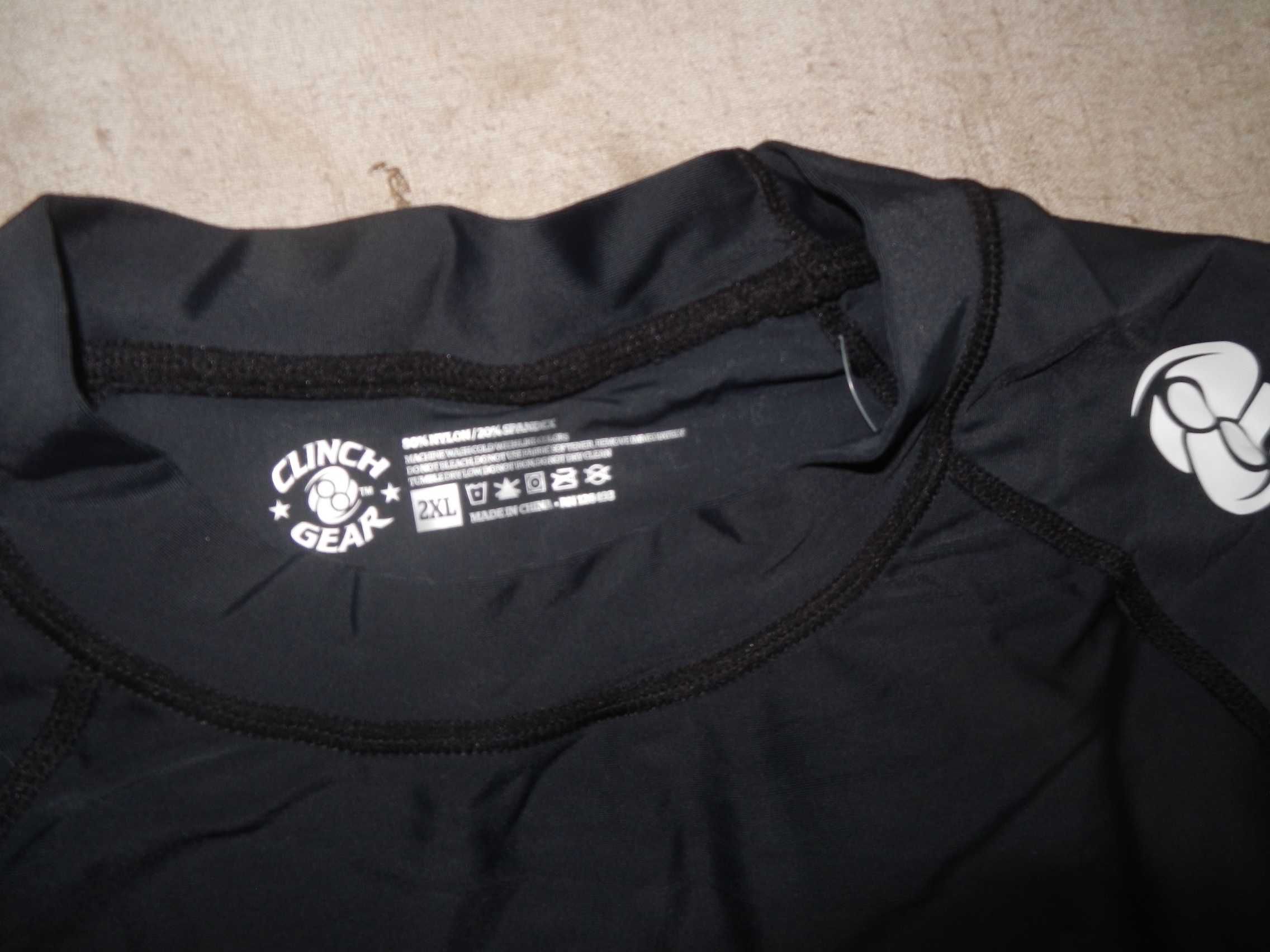 Wyprzedaż->koszulka long sleeve rashguard clinch gear  sportowa 2XL