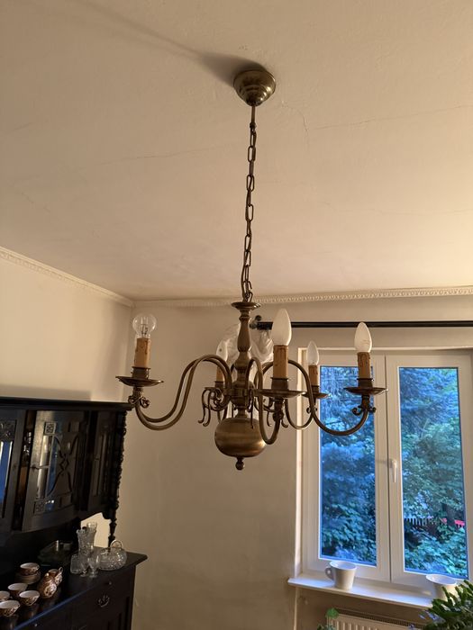 Lampa wiszaca , mosiezna , austriackiej firmy Orion