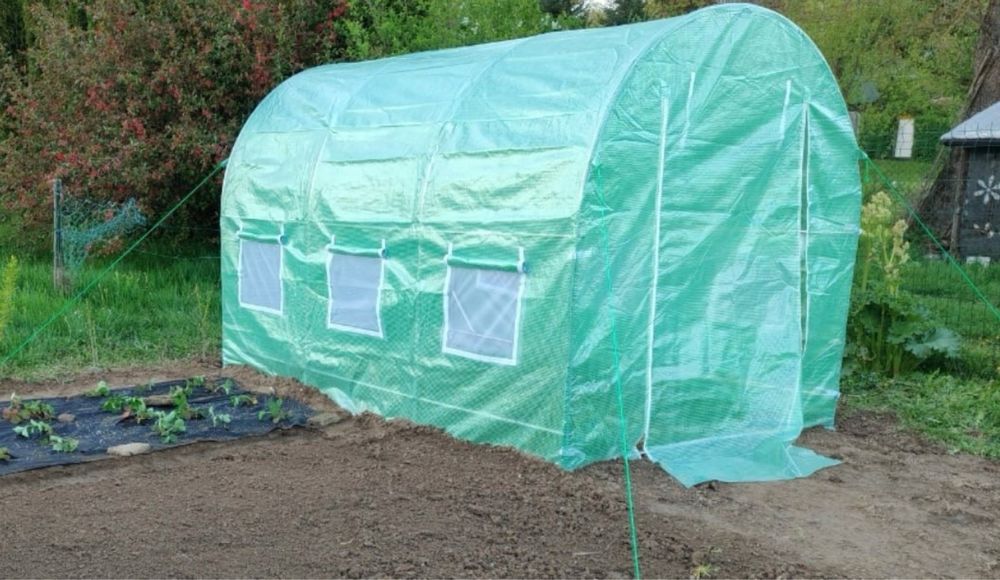Tunel Foliowy 3x2x2 m Wzmocniony Stelaż + GRATIS Nasiona