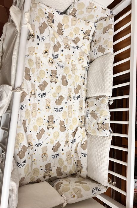 Дитяче ліжечко+ матрасик+ комплект