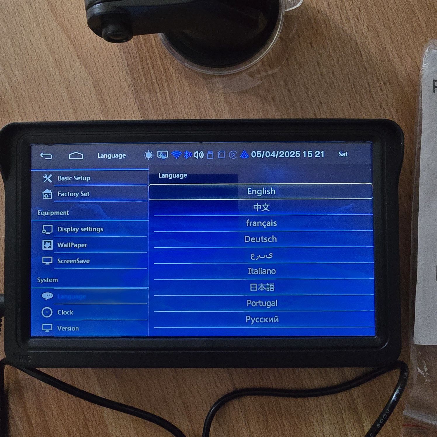 Panel samochodowy 7" przenośny z wifi+ BT+Android Auto i CarPlay