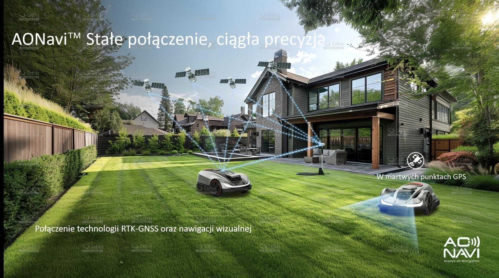 Kosiarka automatyczna RTK+Vslam+VisionAI Sunseeker Elite X7 3000m2