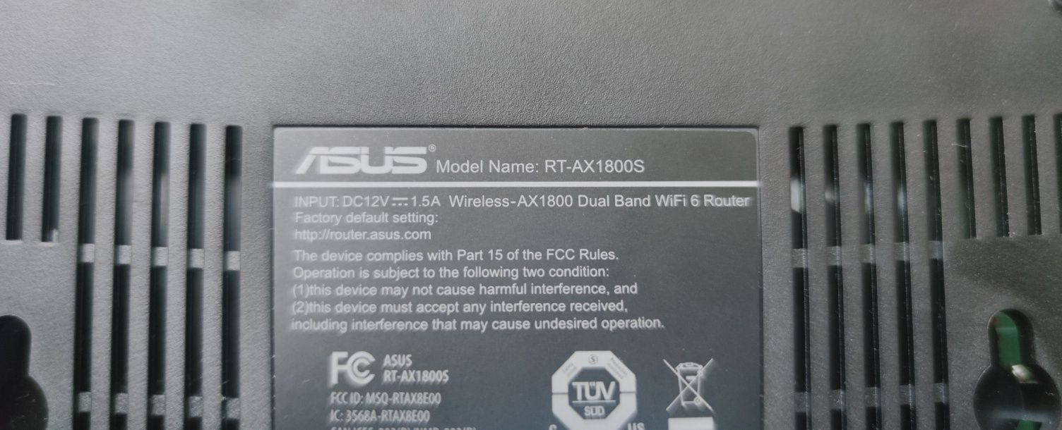 Маршрутизатор (роутер) ASUS RT-AX1800S WiFi 6 AiMesh