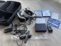Zestaw playstation vr 1 + 2 kontrollery move + 3 gry