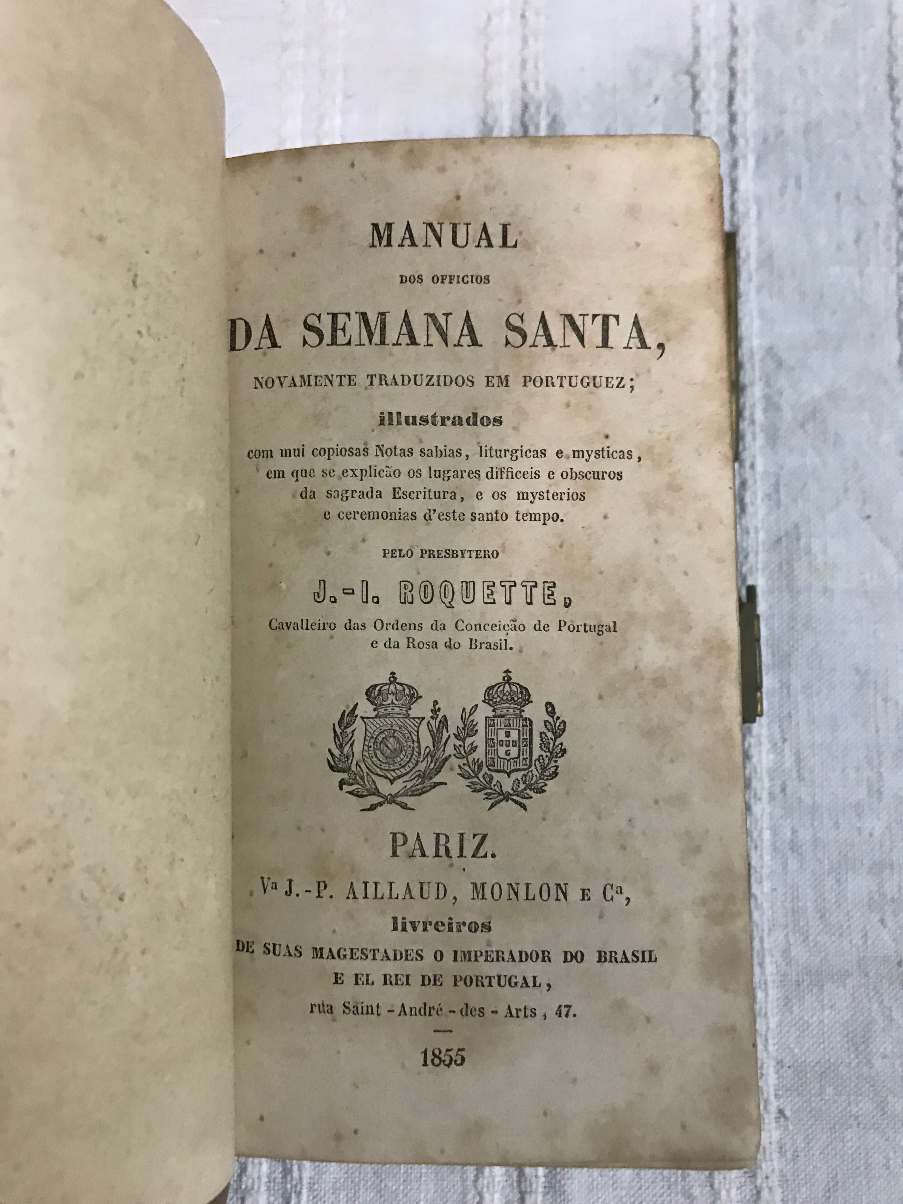 "Manual dos ofícios da Semana Santa" - livro