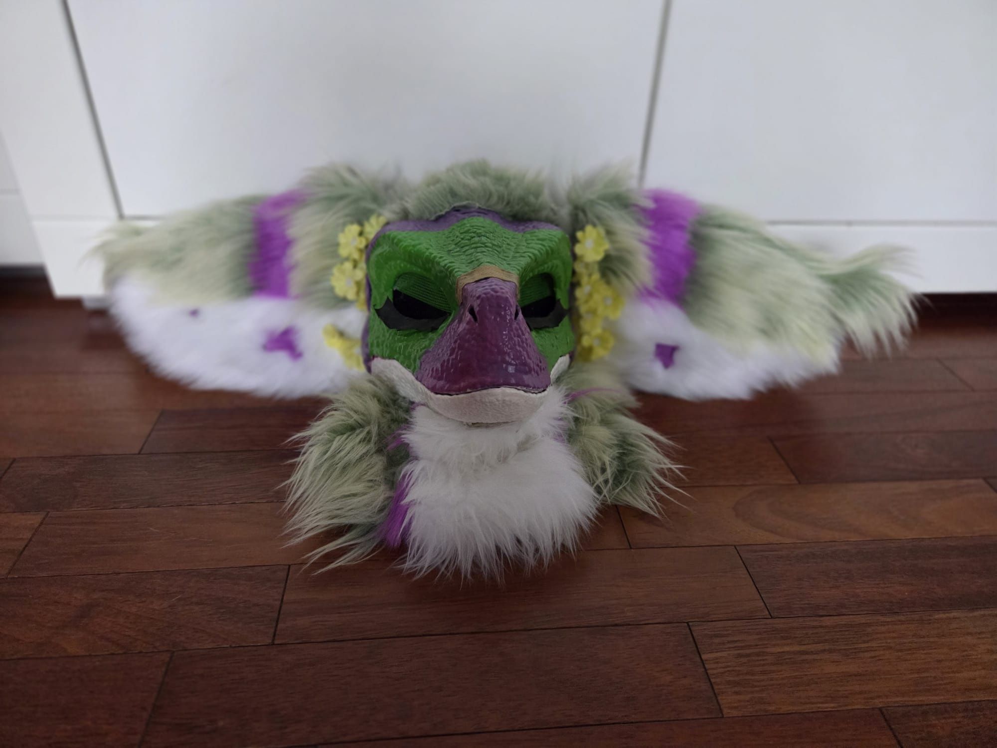 Partial fursuit dino mask