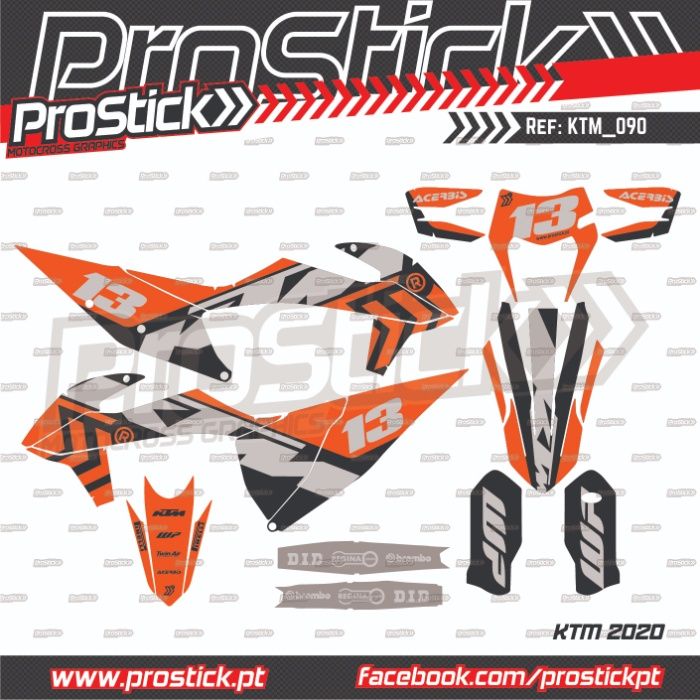 kit Autocolantes KTM EXC SXF 2020