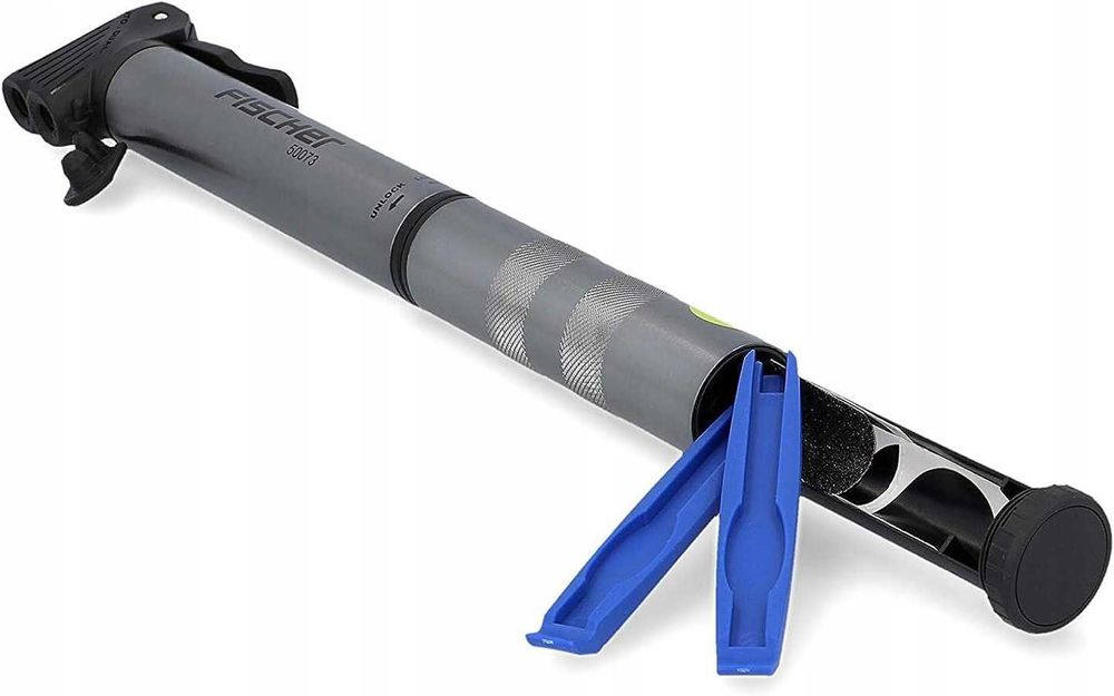 Fischer PROLINE  Pompka ręczna do roweru zestaw łatki łyżki do opon