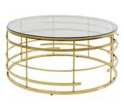 Mesa dourada diâmetro 100cm