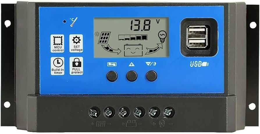 Conjunto 4 Controladores carga solar, 2 MPPT + 2 PWM