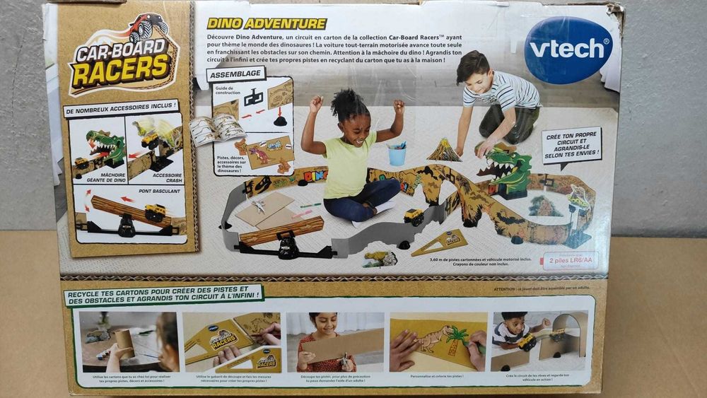 Vtech Tor Wyścigowy Dino Adventure Z Kartonu Z Recyklingu