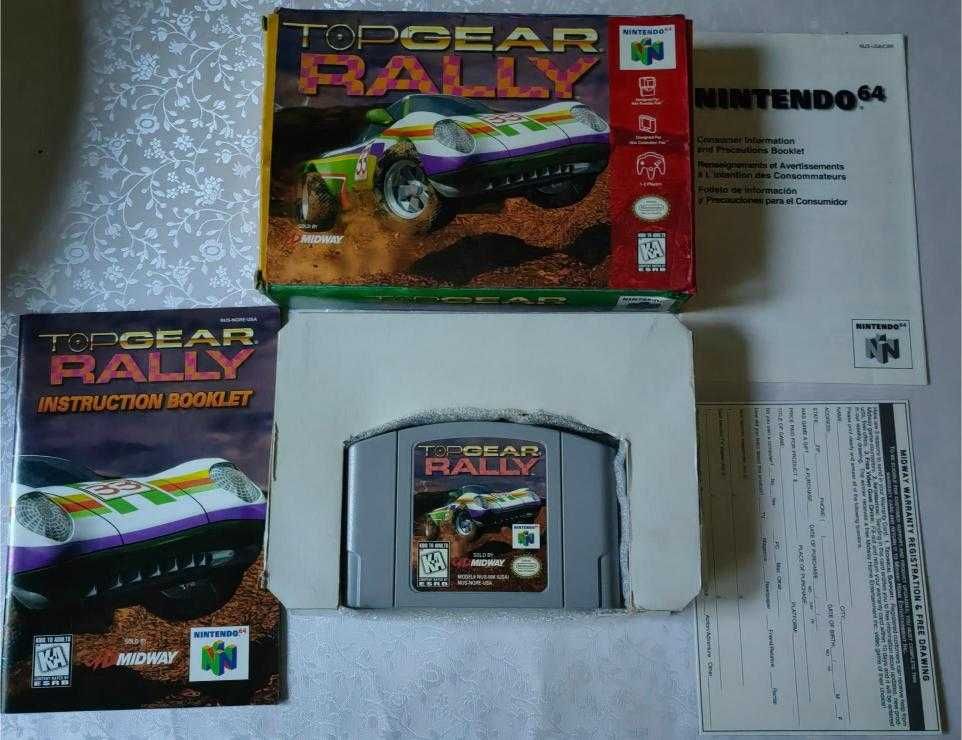 Gra Top Gear Rally na konsolę Nintendo 64, ekstra wyścigówka, jak NFS!