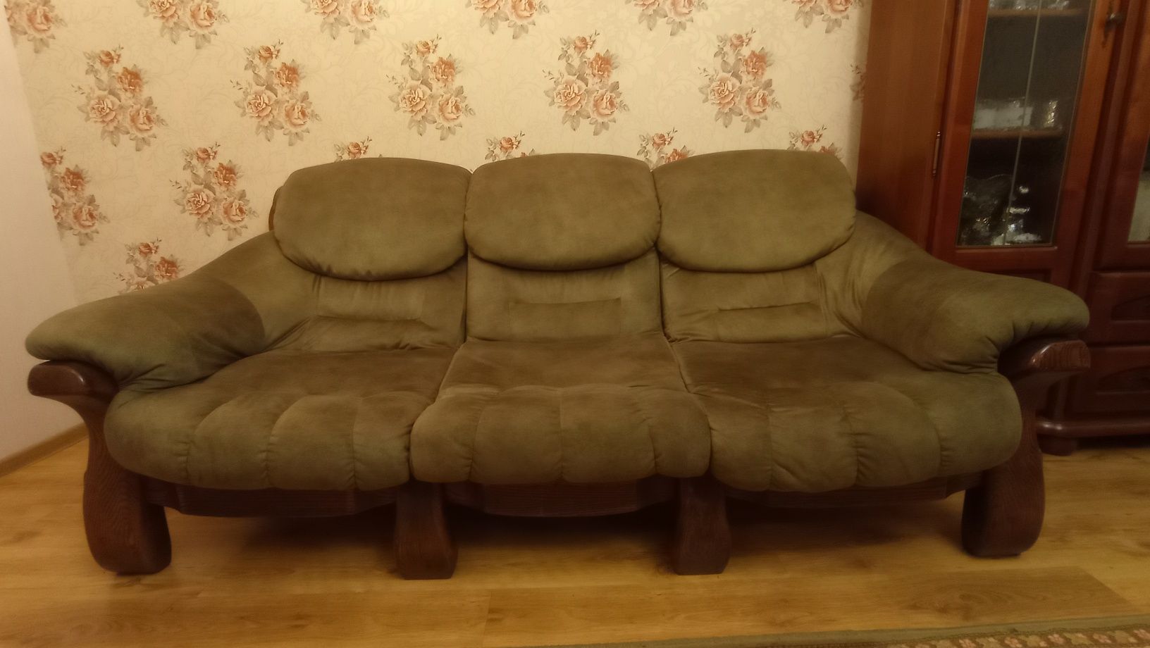 Sofa dębowa stylowa