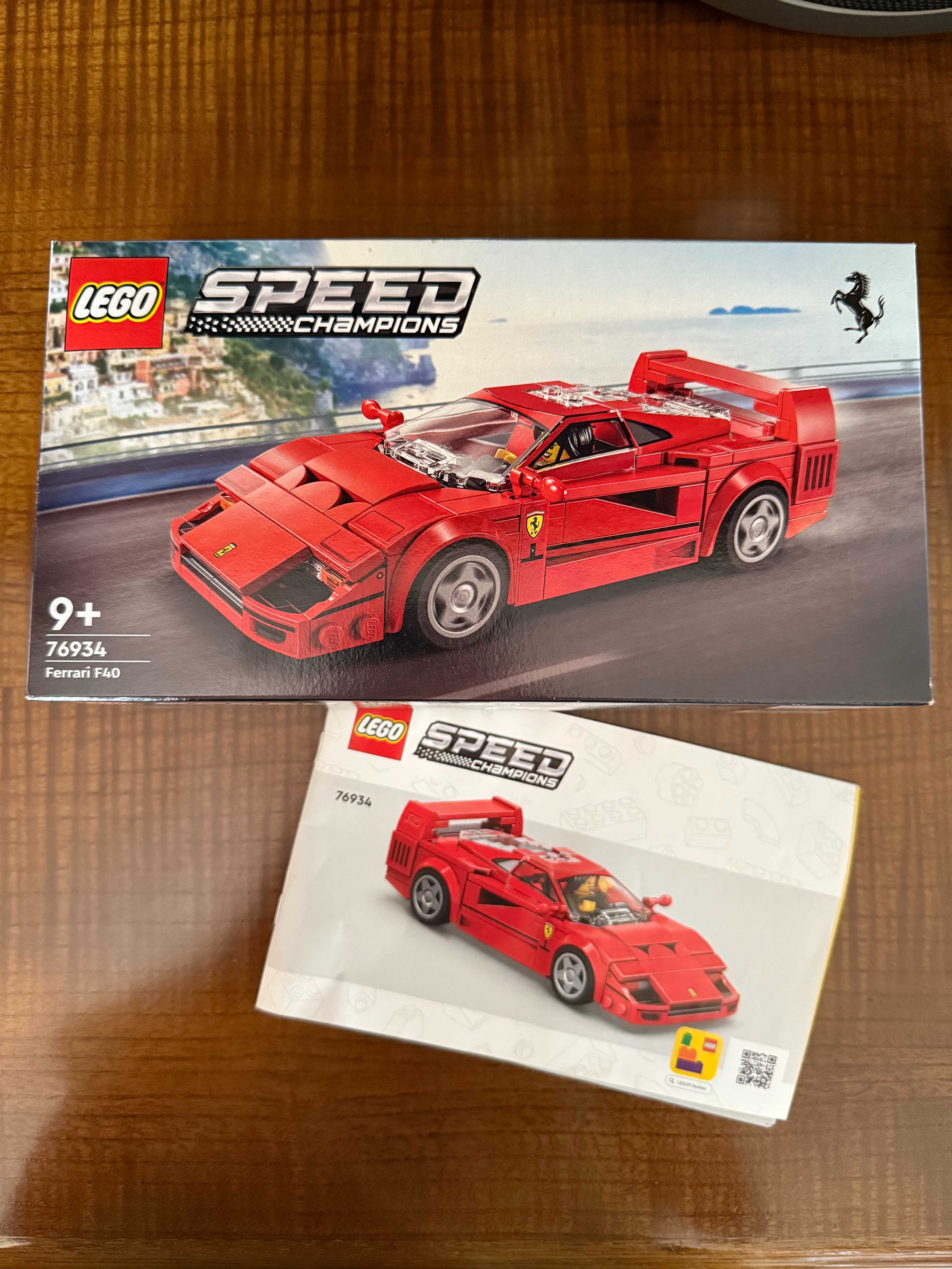 Caixa Lego Ferrari F40 - Apenas Caixa e Manual