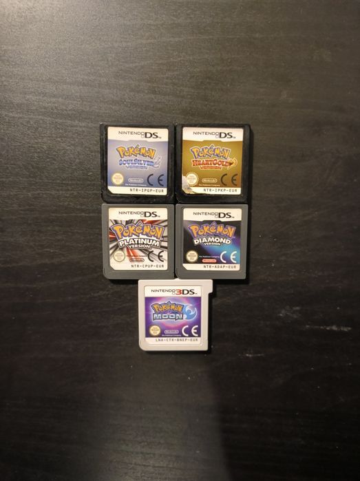 Cartuchos de Jogos Pokémon para Nintendo Ds