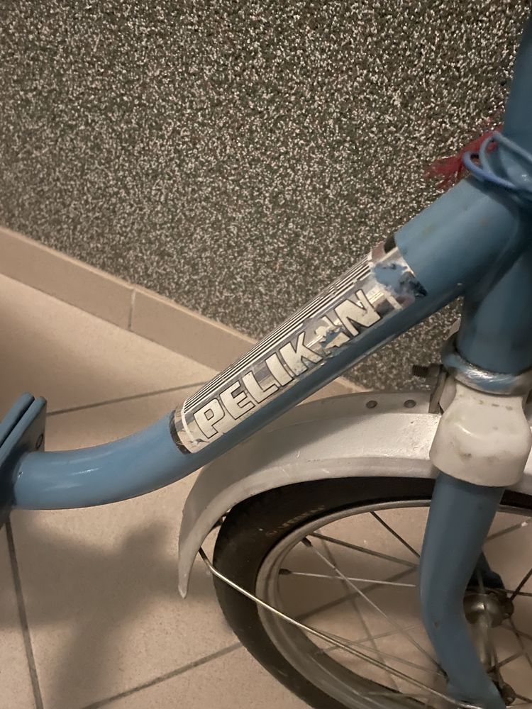 Rower Pelikan unikat niebieski