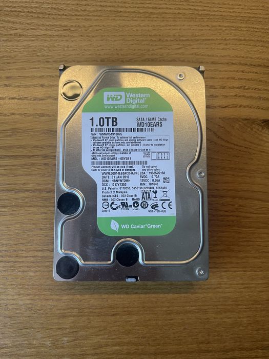 Жорсткий диск Western Digital (WD) Green 1TB