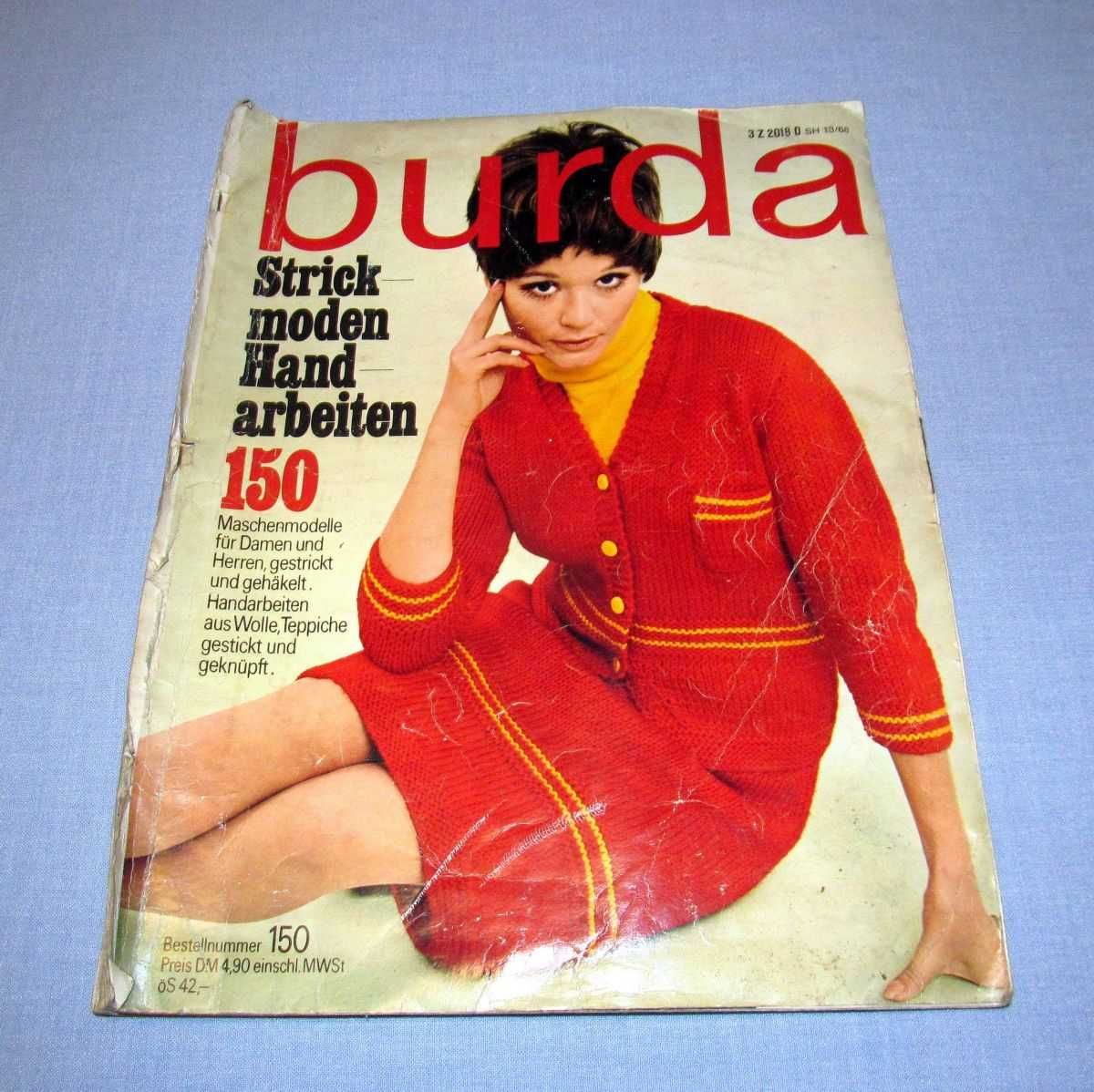 Burda Strickmoden Handarbeiten 1968 Vintage