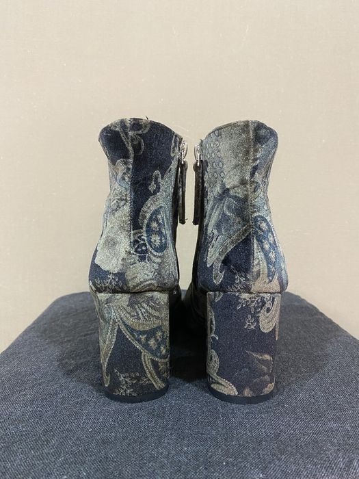 ботильйони черевики ботинки ботильоны бархатные оксамитові