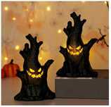 Dekoracyjny pień drzewa na Halloween 2 sztuki