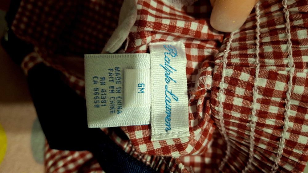 Ralph Lauren Granatowo eleganckie spodenki niemowlęce sesja świąteczna