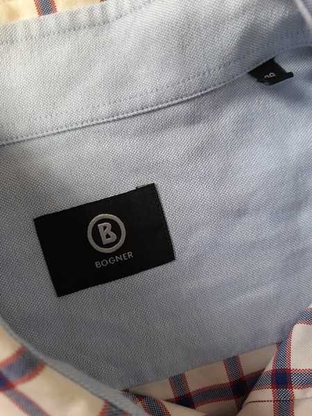 Bogner Elegancka koszula męska w kratę 39