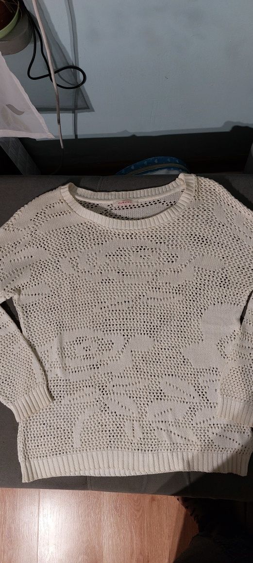 Sweter ażurowy Camaïeu M/L