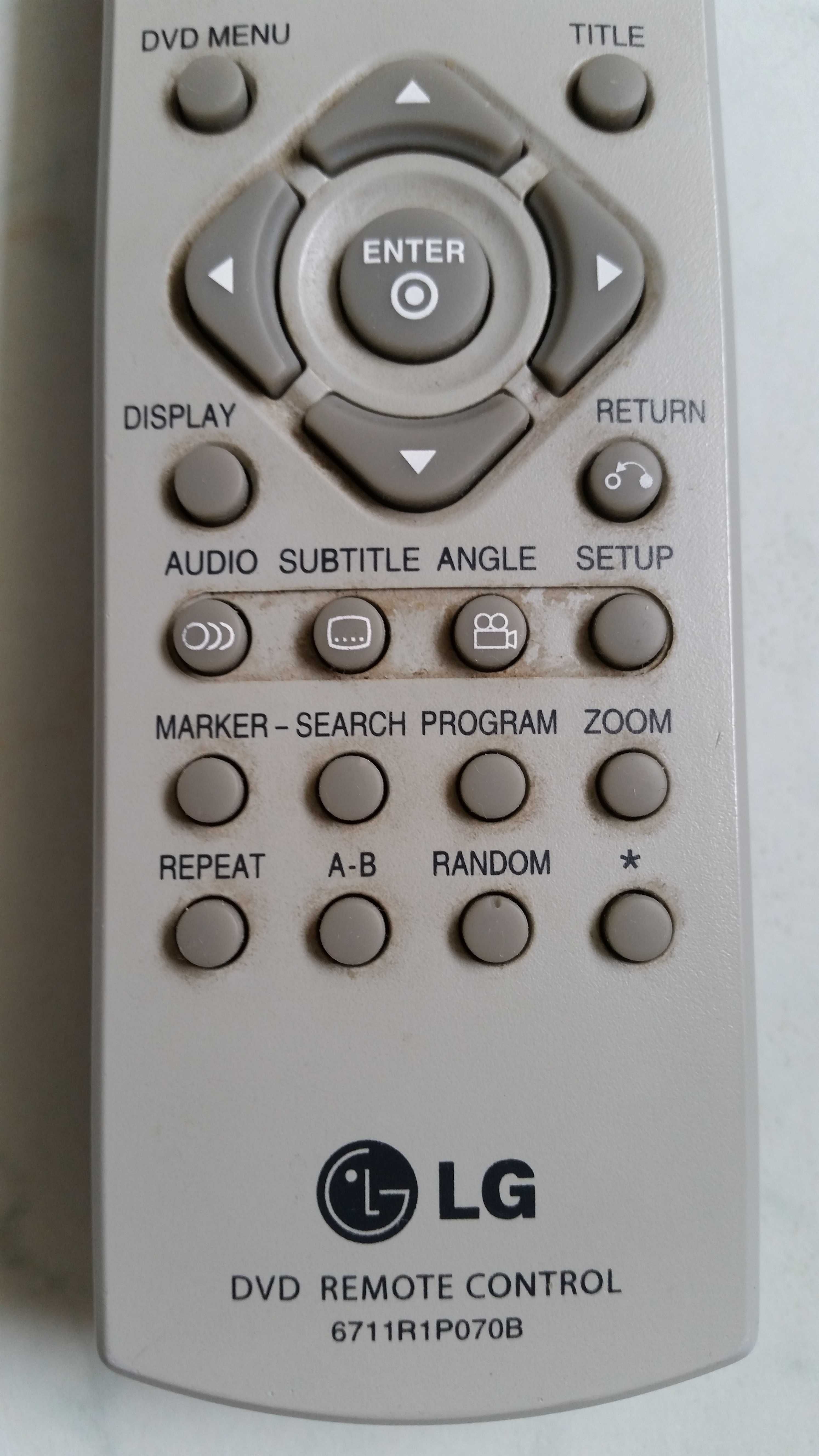 Pilot LG - dvd remote control 6711R1P070B