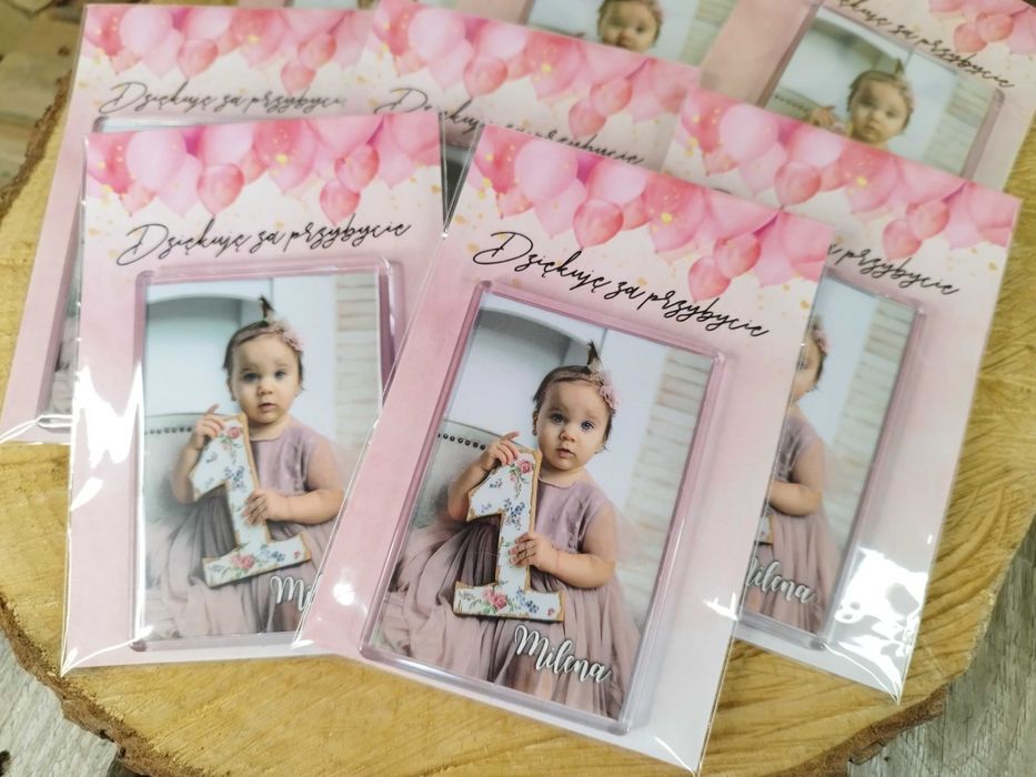 Podziękowania dla gości Chrzest Święty Magnes ze zdjęciem