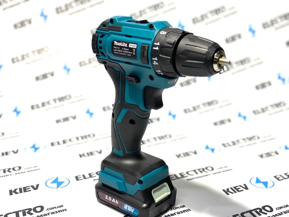 Шуруповерт Makita DF 332 (бесщеточный двигатель) 18V / 3Ah Латвия
