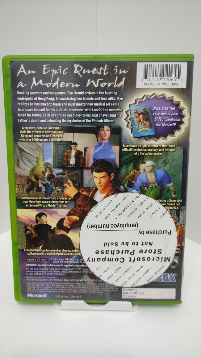 Shenmue II Xbox Classic SEGA NTSC