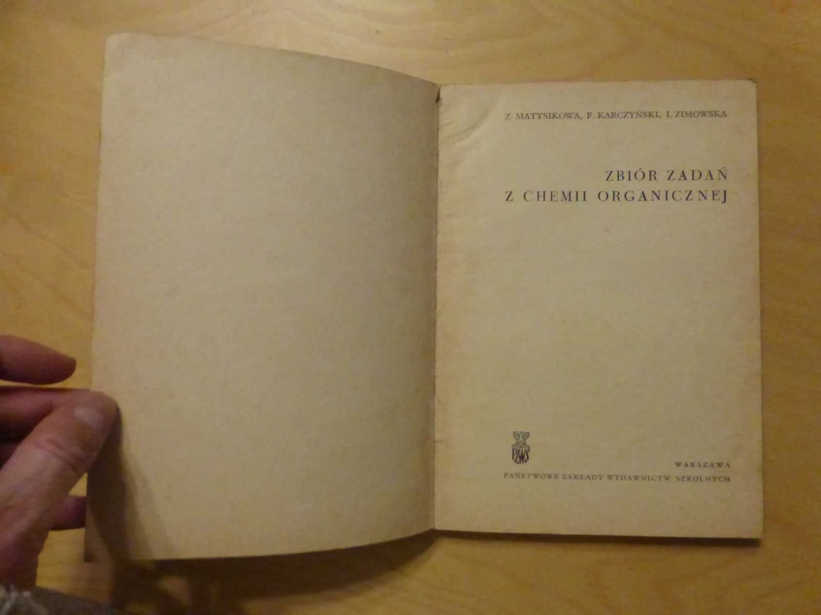 Zbiór zadań z chemii organicznej. Matysikowa Karczyński Zimowska