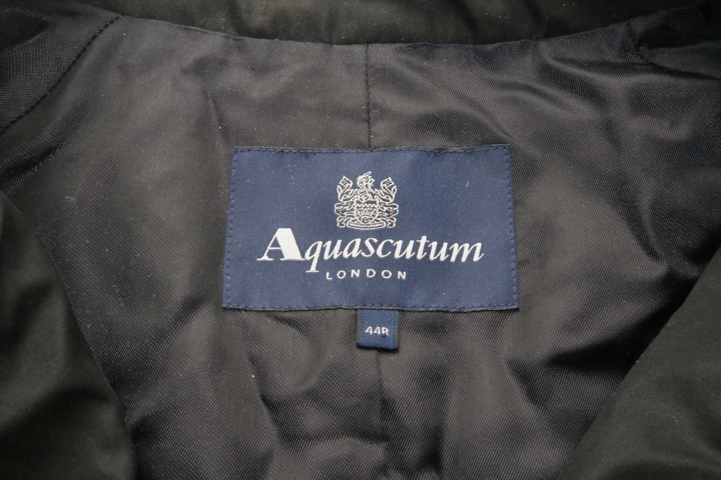 Aquascutum London kardigan elegancki płaszcz XXL uniseks