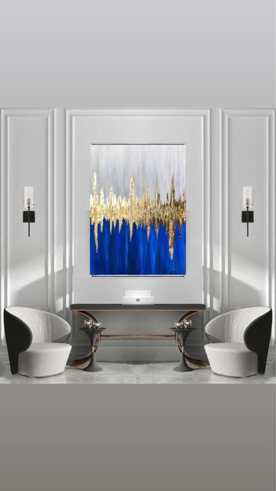 Картина интерьерная декор поталь панно