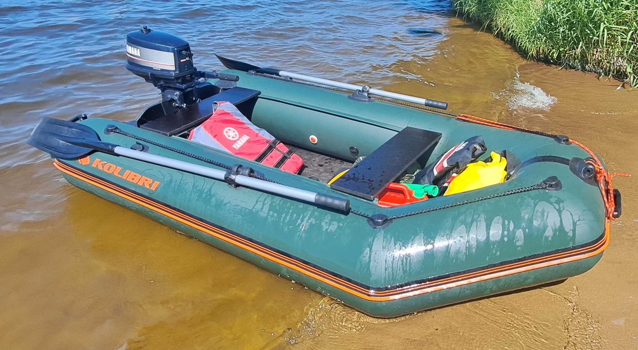 ponton kolibri km- 280 JAK NOWY twadra podłoga/pawęż/KOŁA