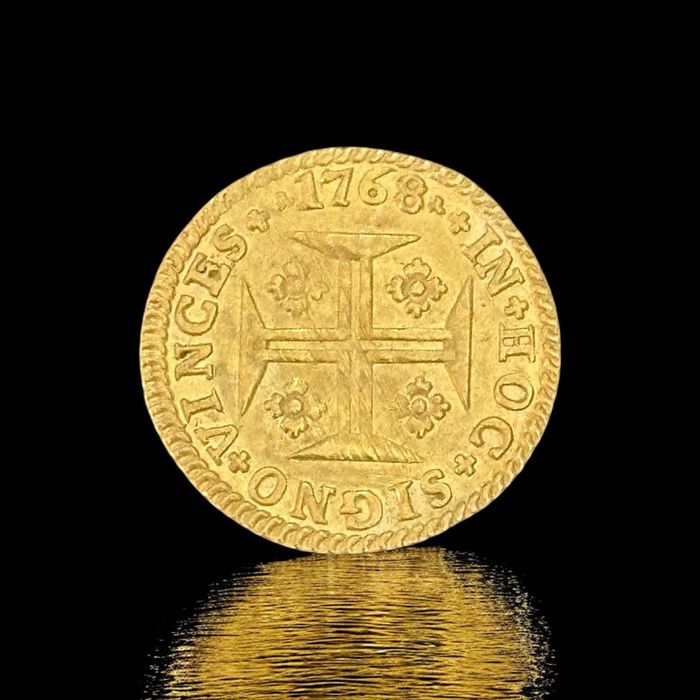 1000 Reis Portugal 1768 Gold Coin