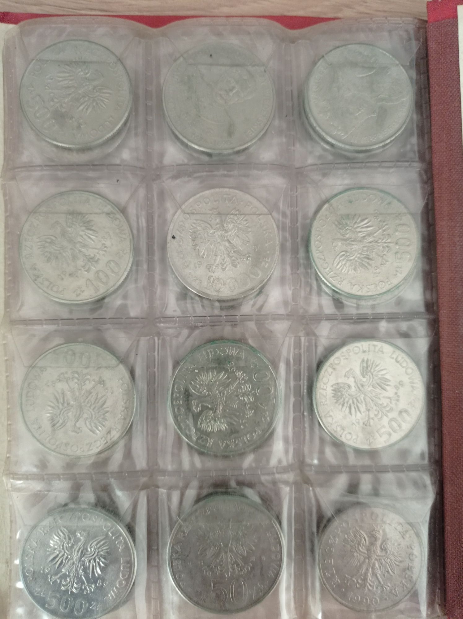 Dwa klasery z monetami 82 sztuki