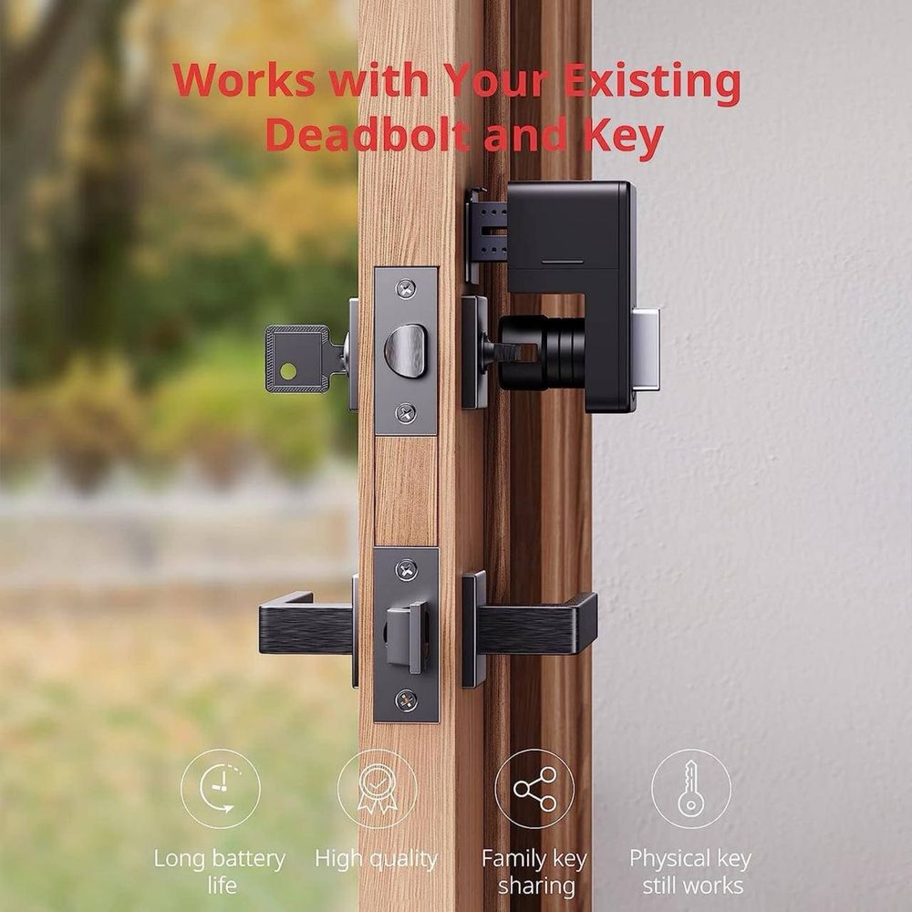 Розумний дверний замок SwitchBot Lock з клавіатурою та відбитком