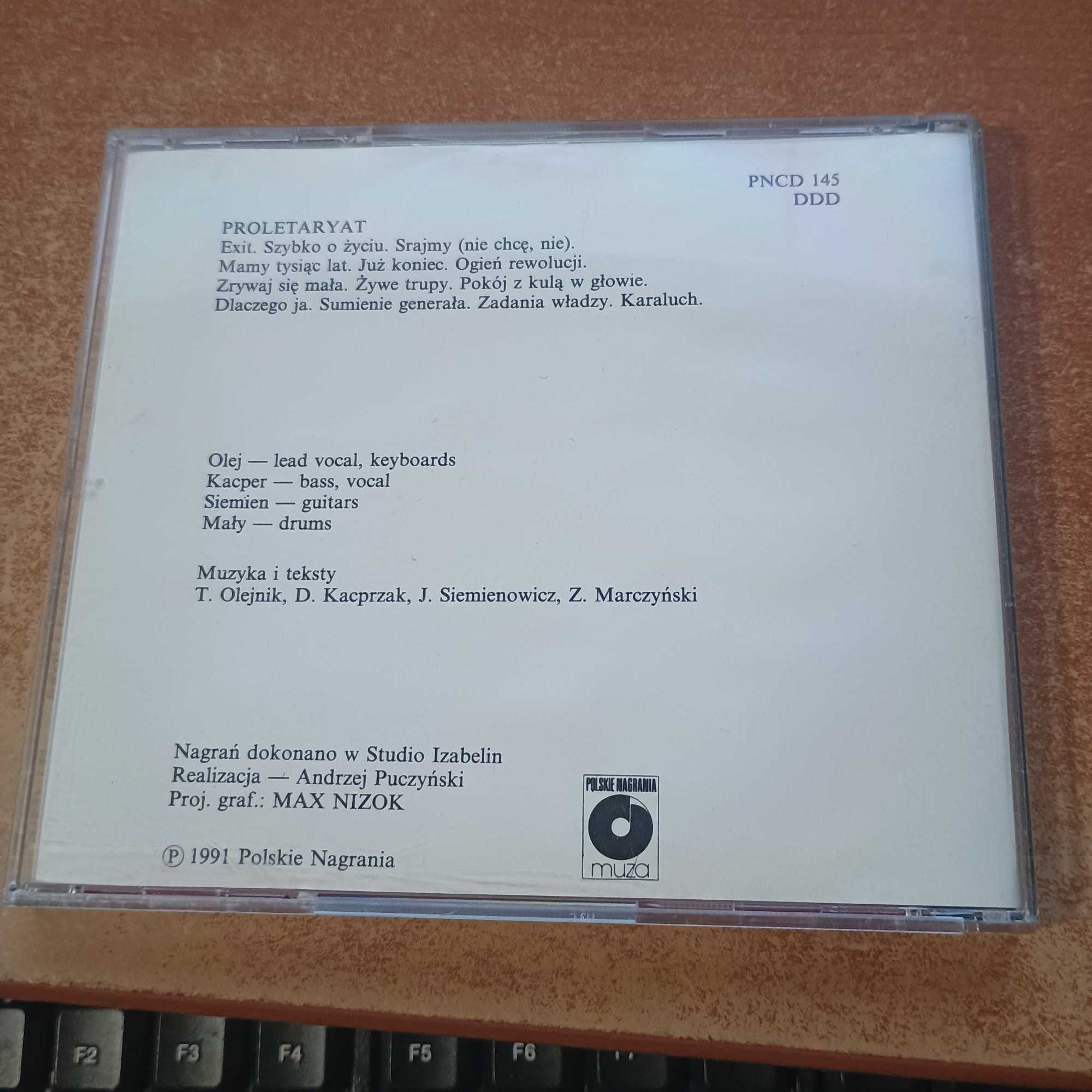 CD Proletaryat ‎– Proletaryat 1991 Polskie Nagrania