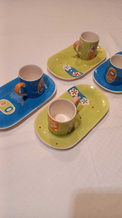 Conjunto 4 chavenas de café - Loja do Gato Preto
