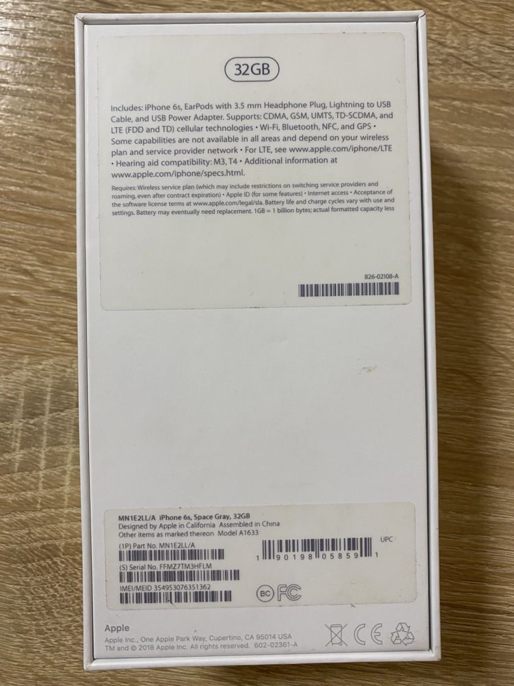 IPhone 6S 32Gb Space Gray