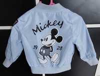 Kurtka Myszka Mickey błękitna na suwak 80 86