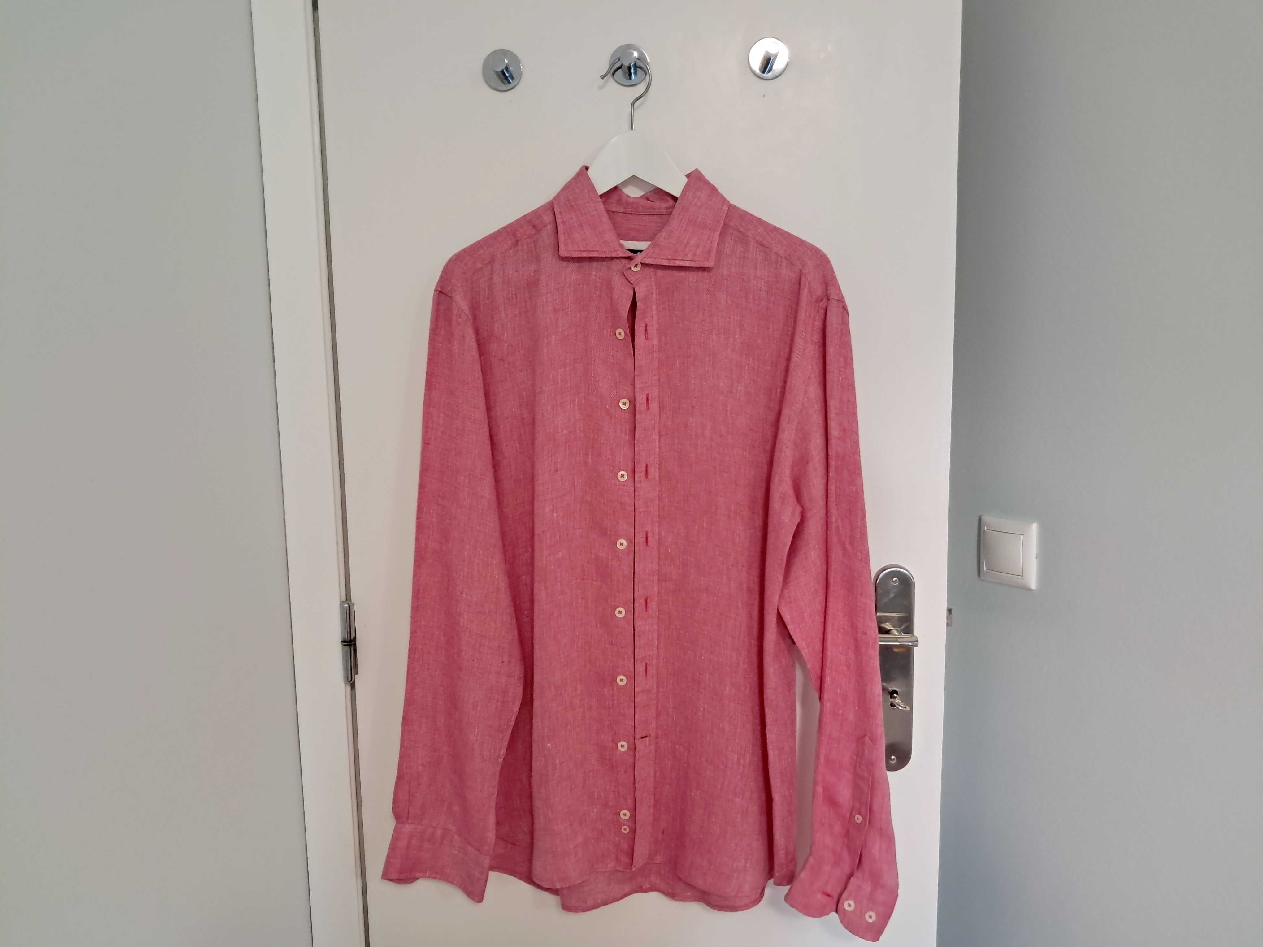 Camisa de Homem em Algodão Egípcio “CAFÉ COTON” / TM Médio / Nova