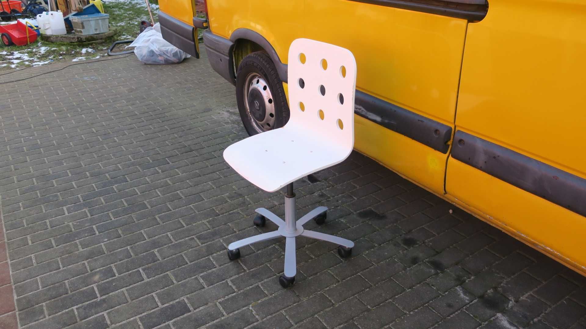 Krzesło obrotowe biurowe warsztatowe drewniane